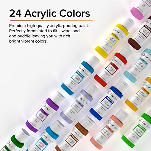 12 Colors 2 oz Acrylic Pouring Paint K891581