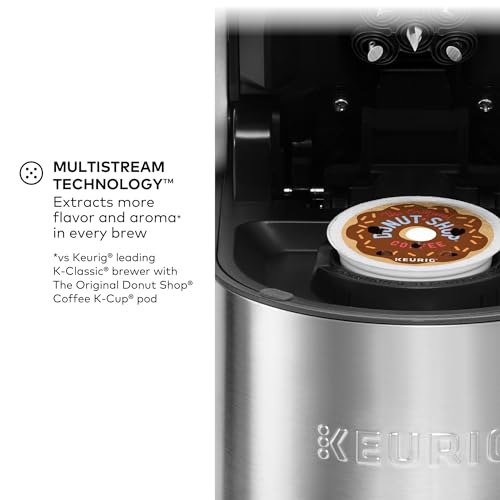 Single Serve K-Cup Pod Coffee Maker, 78oz Removable Reservoir, Stainless Steel V9093