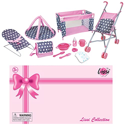 5 Piece Doll Nursery Play Set with Accessories W43606