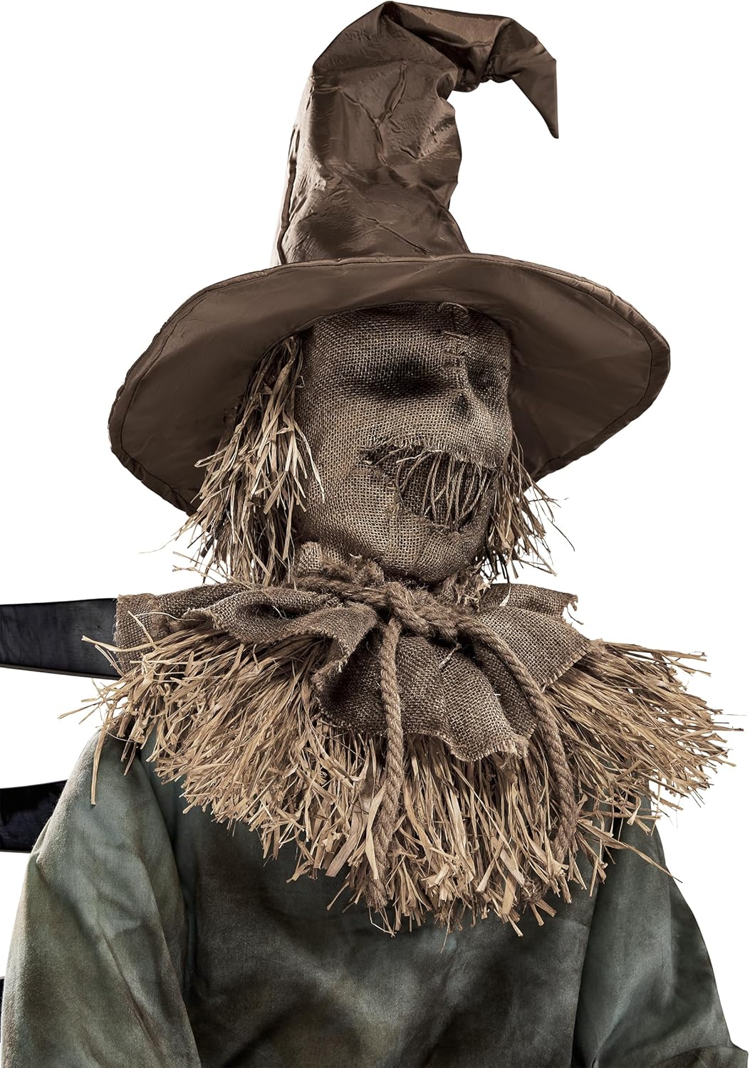 4.5 Ft Scary Sitting Scarecrow Animatronic E648116