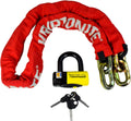 Red 14mm Chain and 15mm Disc Lock K2752