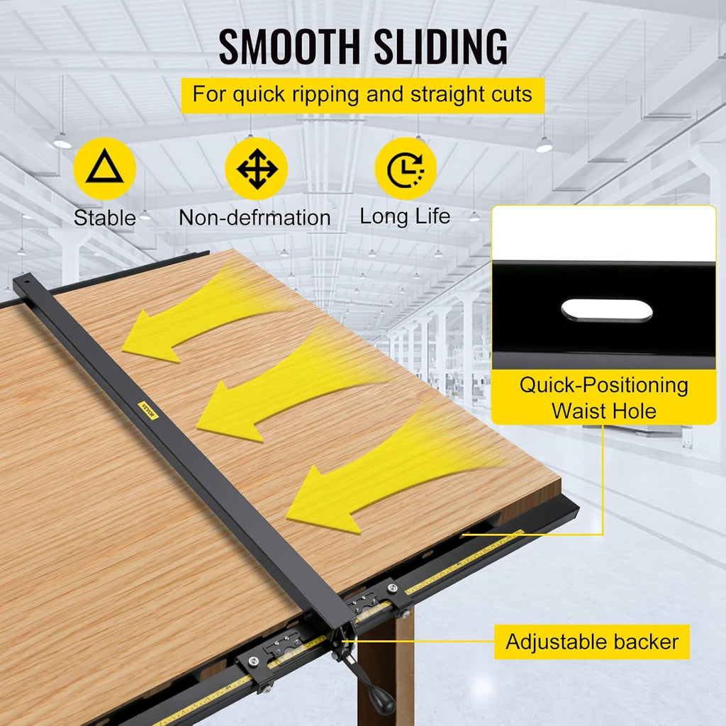 57×57 Table Saw Fence System with Front Guide Bar M141