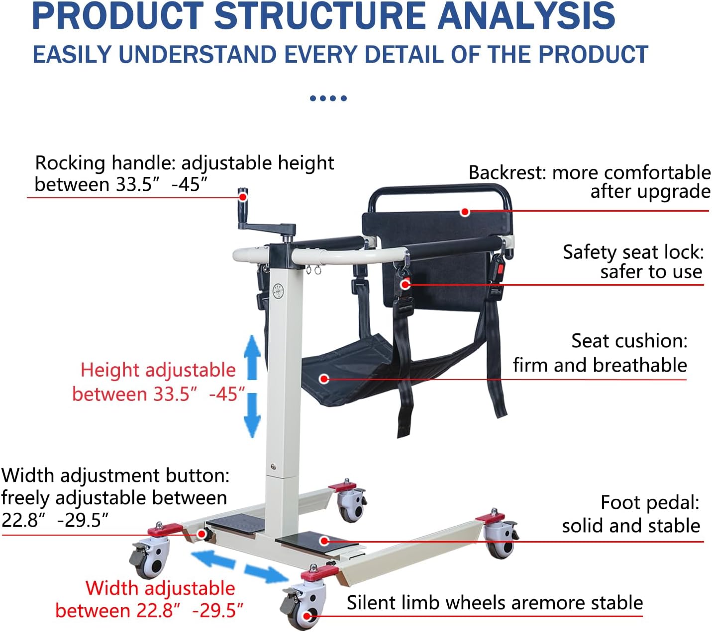 Patient Lift Transfer Chair S7382