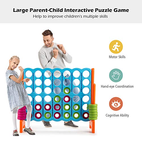 4 in A Row Giant Game Set with 42 Jumbo Rings Z32193