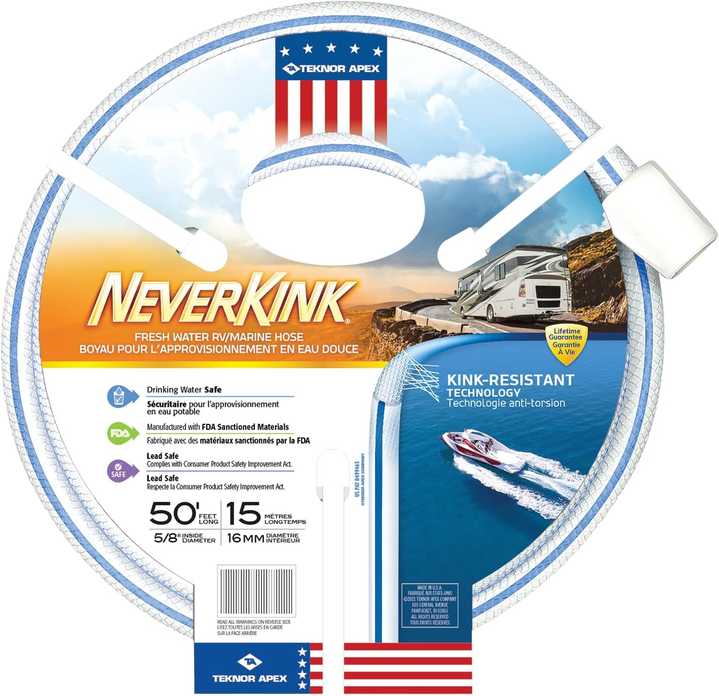 5/8" x 50' RV/Marine Hose W60688