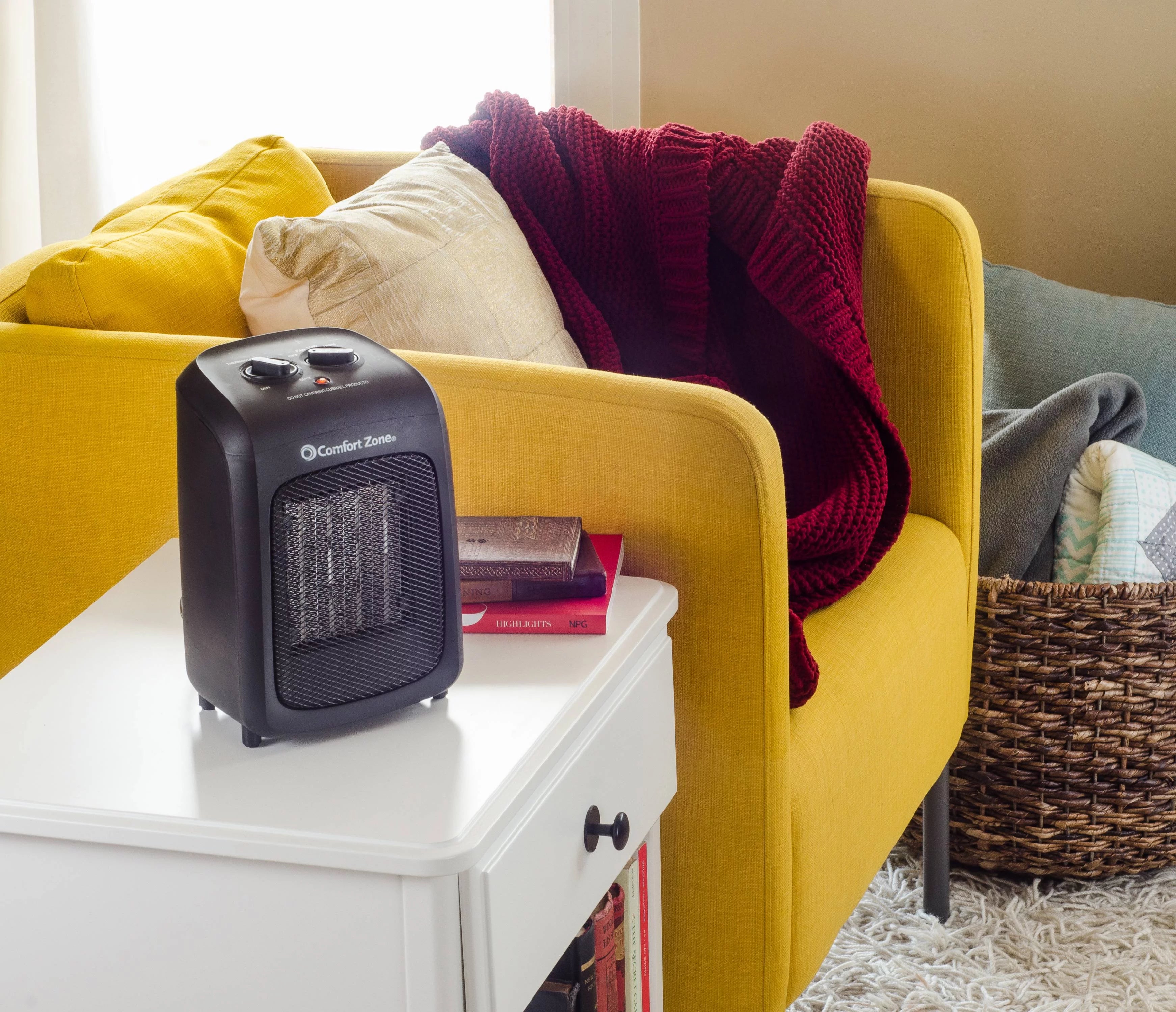 Black Ceramic Heater with Fan Only Option I257695