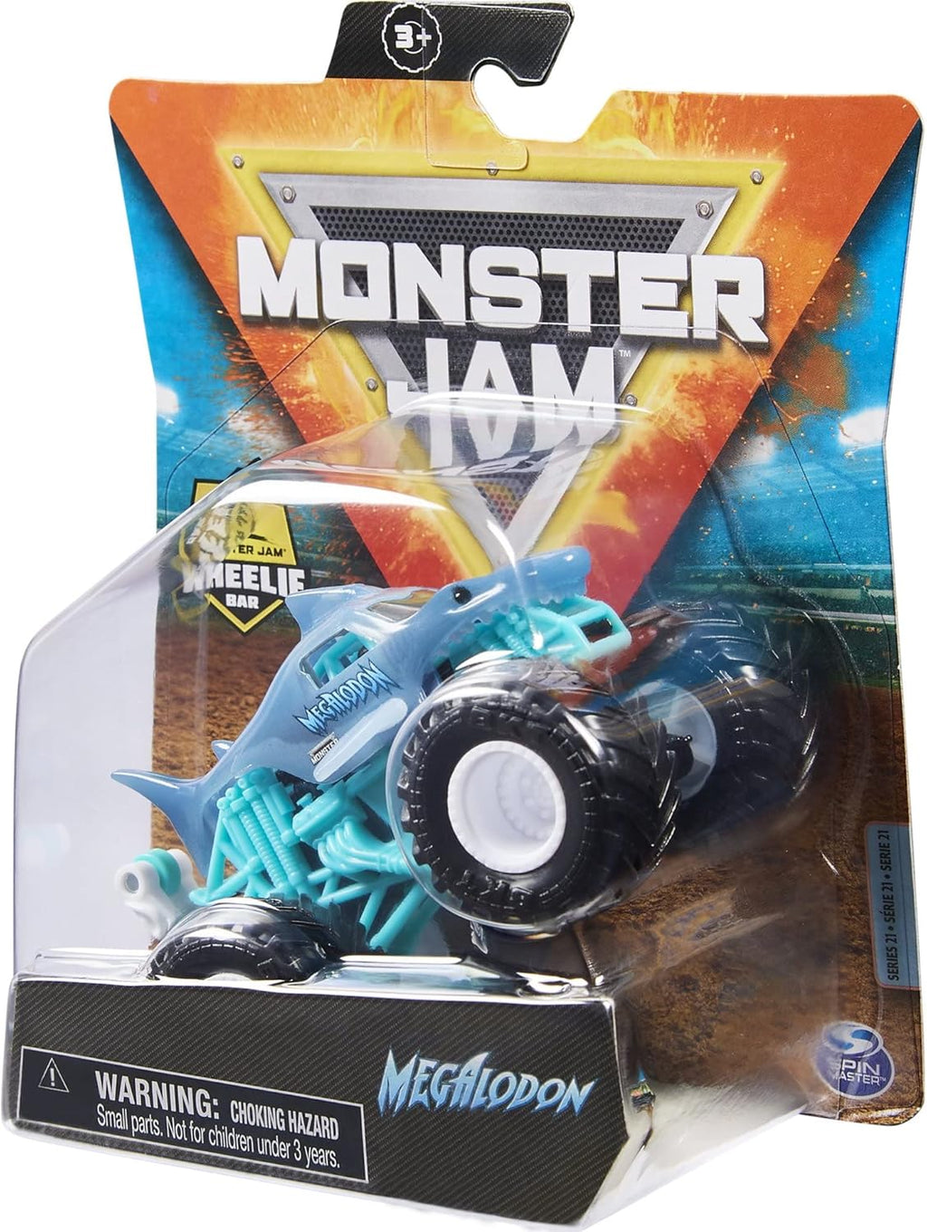 1:64 Diecast Monster Truck with Wheelie Bar A9632