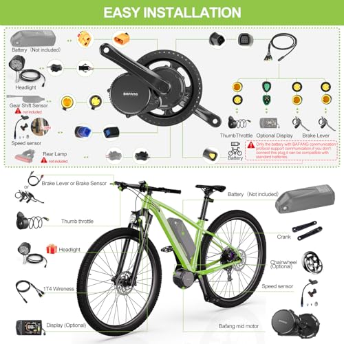 1000W 750W 500W Mid Drive Ebike Motor Kit with LCD Display I654544