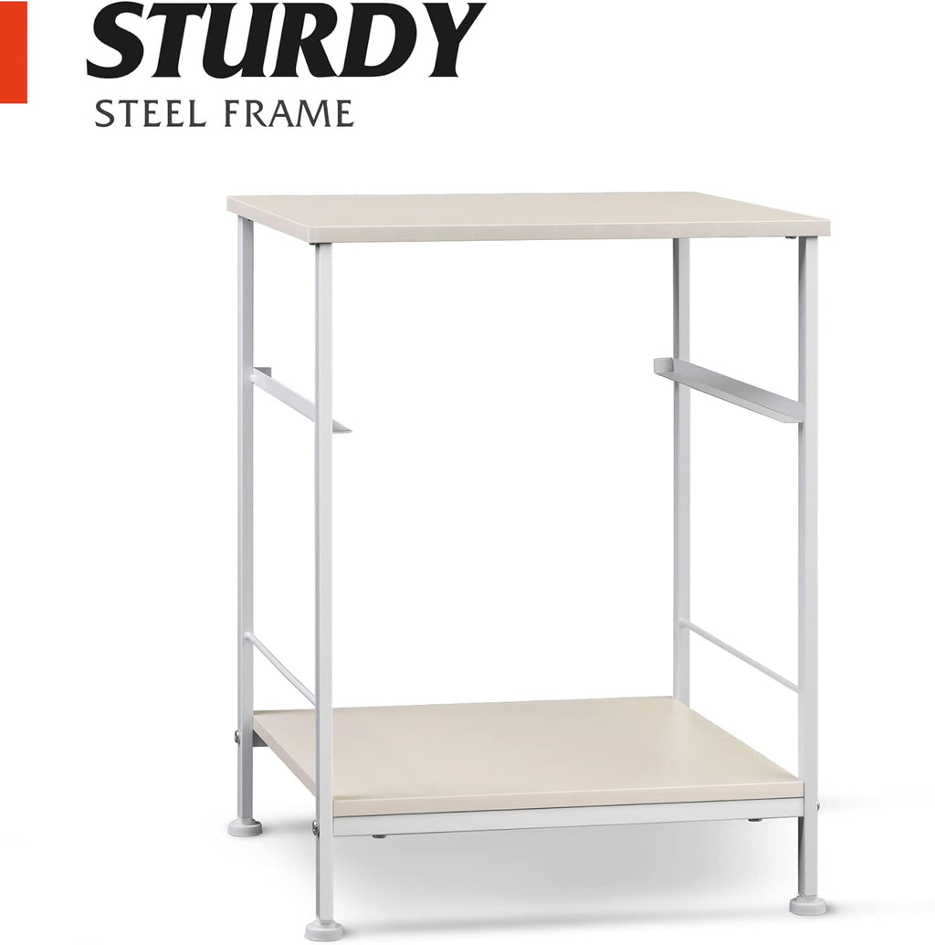 1-Drawer Nightstand and 5-Drawer Dresser Set with Fabric Bins, Steel Frame F2737