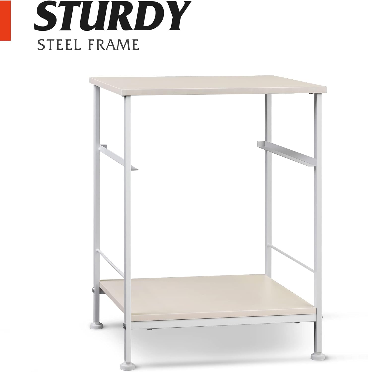 1-Drawer Nightstand and 5-Drawer Dresser Set with Fabric Bins, Steel Frame F2737