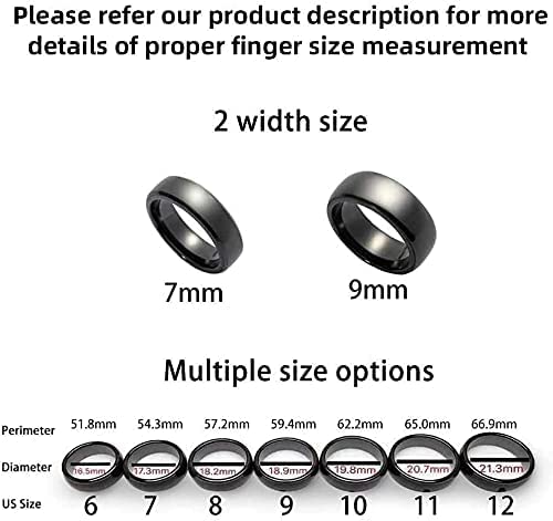 Black Ceramic RFID Smart Ring L44236