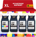4-Pack Remanufactured Ink Cartridge (3 Black, 1 Tri-Color) E69321