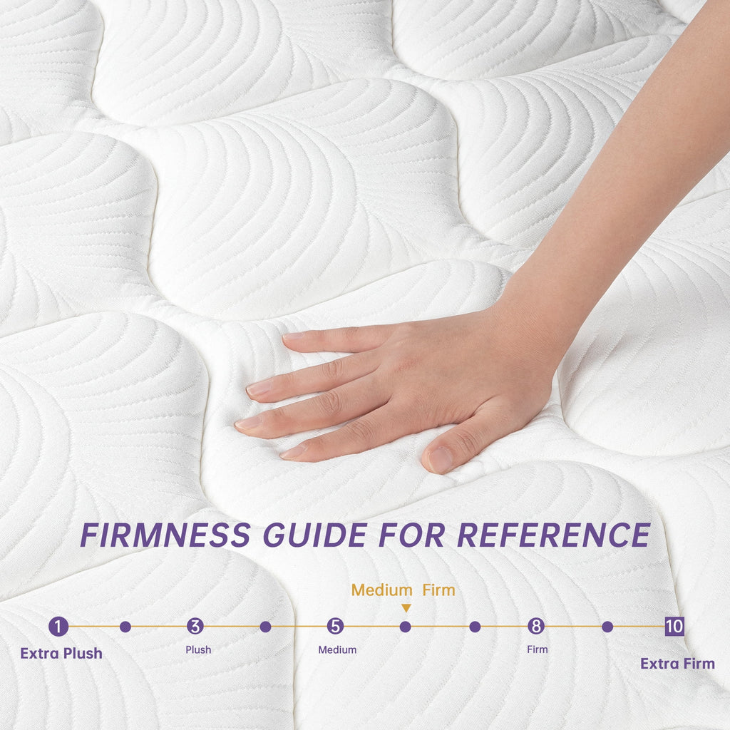 Queen Size 10 inch Hybrid Memory Foam Mattress W7280