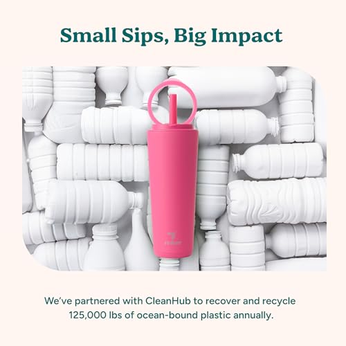 32 oz Stainless Steel Vacuum Insulated Tumbler with Flip Handle Lid B39632