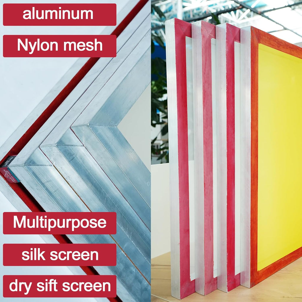 12 × 16" Dry Sift Screen Set of 4, Aluminum Frame, Nylon Mesh E598650