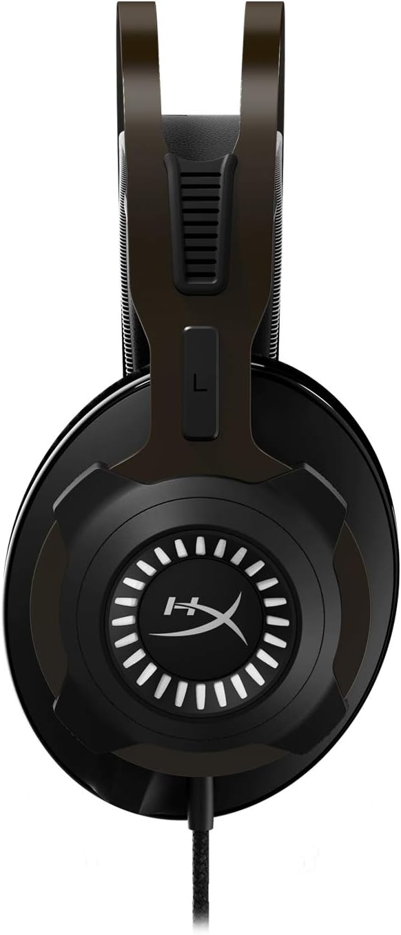 Gaming Headset with 7.1 Surround Sound, Memory Foam, Leatherette, Steel Frame, Detachable Microphone K126