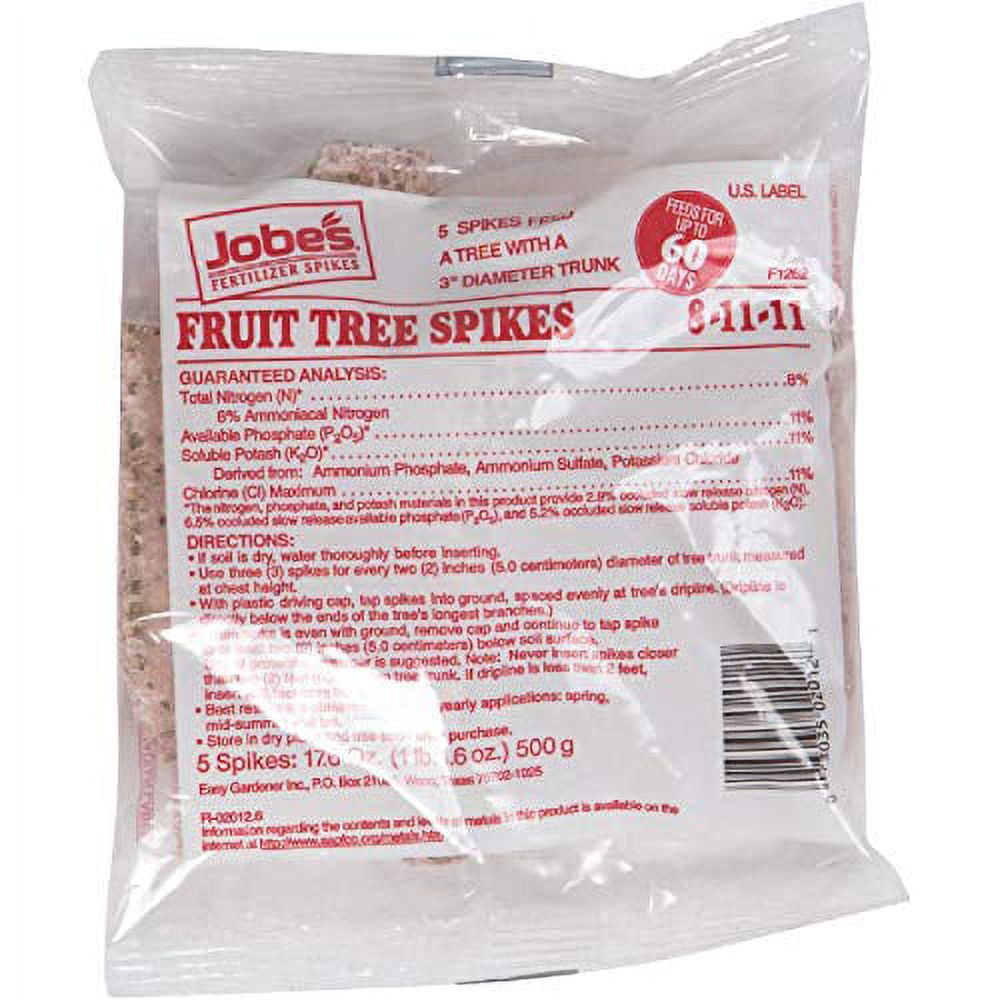 Fruit Tree Fertilizer Spikes, 8-11-11, 5-Pk. T665