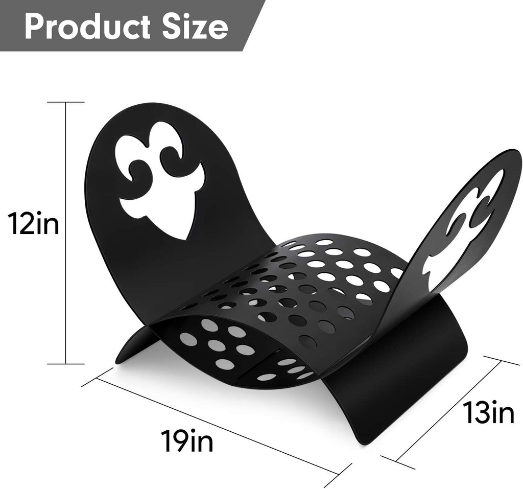 Black Metal Firewood Rack N5999