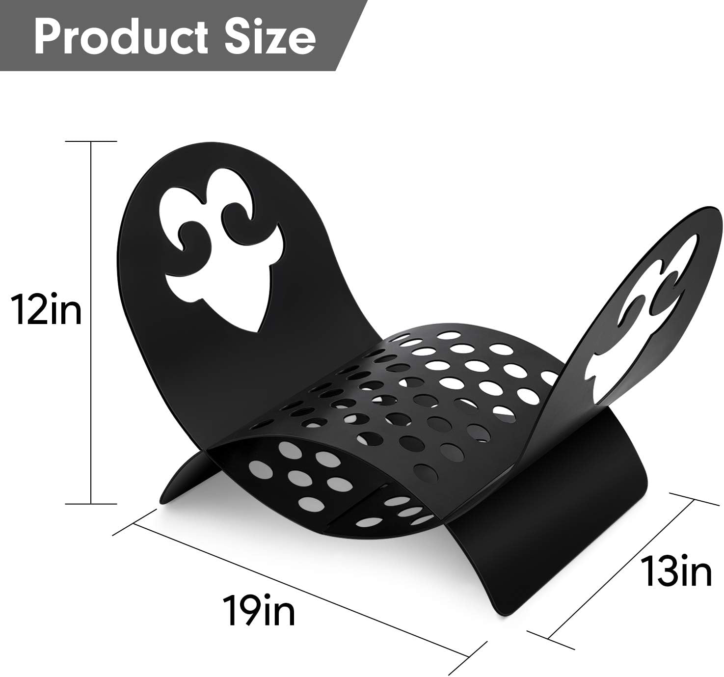 Black Metal Firewood Rack N5999