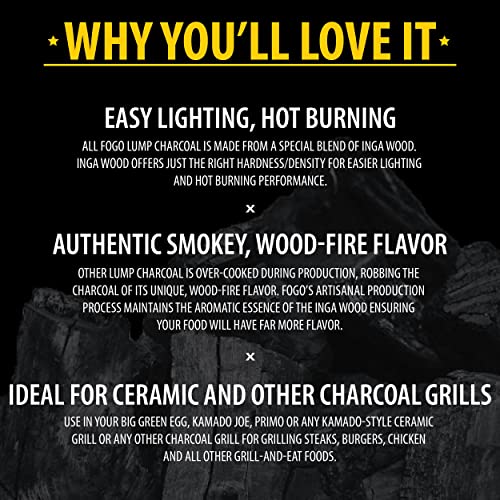 Premium Oak Lump Charcoal, 17.6 Pound Bag N834
