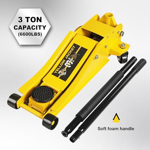 2.5 Ton Hydraulic Low Profile Floor Jack with Carrying Case D80225