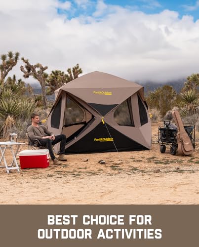 4 Person Pop Up Instant Cabin Tent with Rainfly I33017