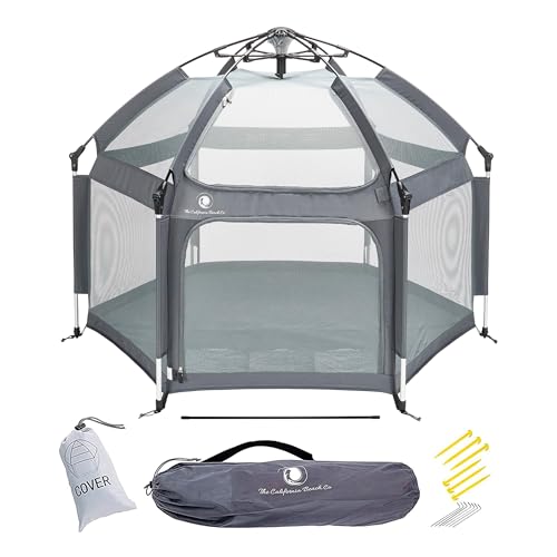 Pop Up Playpen with Canopy, Travel Bag, Mosquito Net (Anchor Grey) R69329