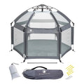 Pop Up Playpen with Canopy, Travel Bag, Mosquito Net (Anchor Grey) R69329