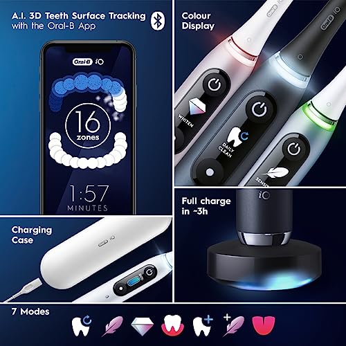 Rose Rechargeable Electric Toothbrush with 4 Replacement Toothbrush Heads and Charging Travel Case Z992634