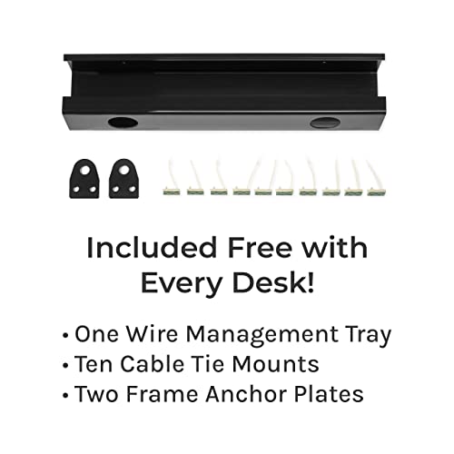 Bamboo Standing Desk 48 x 30 inch Adjustable Gray Q70746