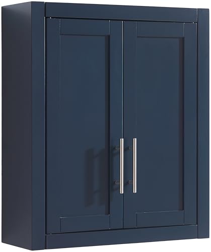 White Wall Mounted Bathroom Storage Medicine Cabinet with Shelves Z85442