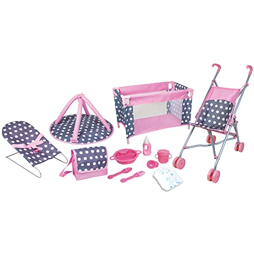 5 Piece Doll Nursery Play Set with Accessories W43606