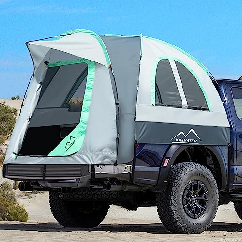 Waterproof PU2000mm 2-Person Truck Tent for 5.5-6.5 Ft Bed with Double Layer Windows Q522869