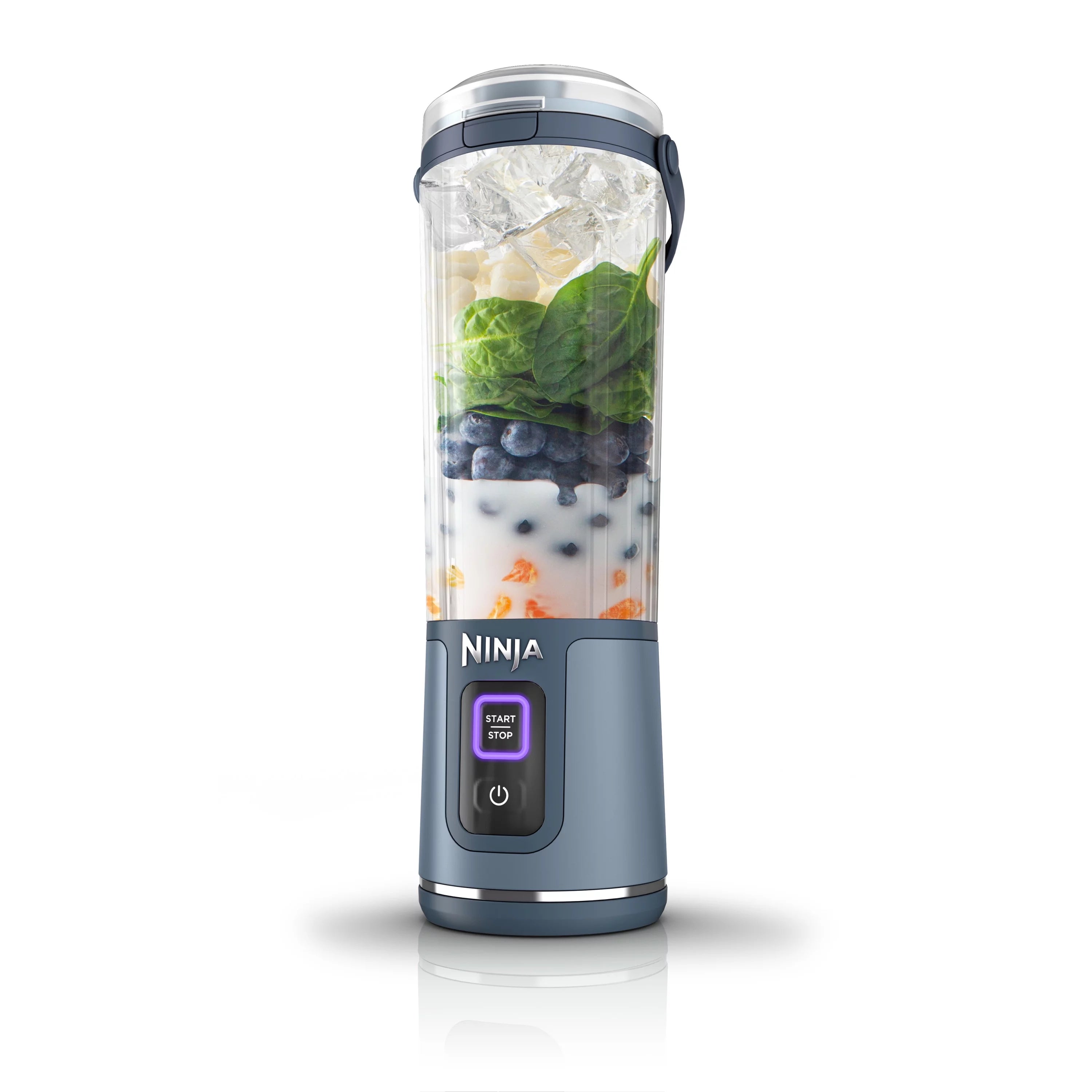 Denim Blue 18 oz Portable Blending Vessel with Leakproof Lid F824159