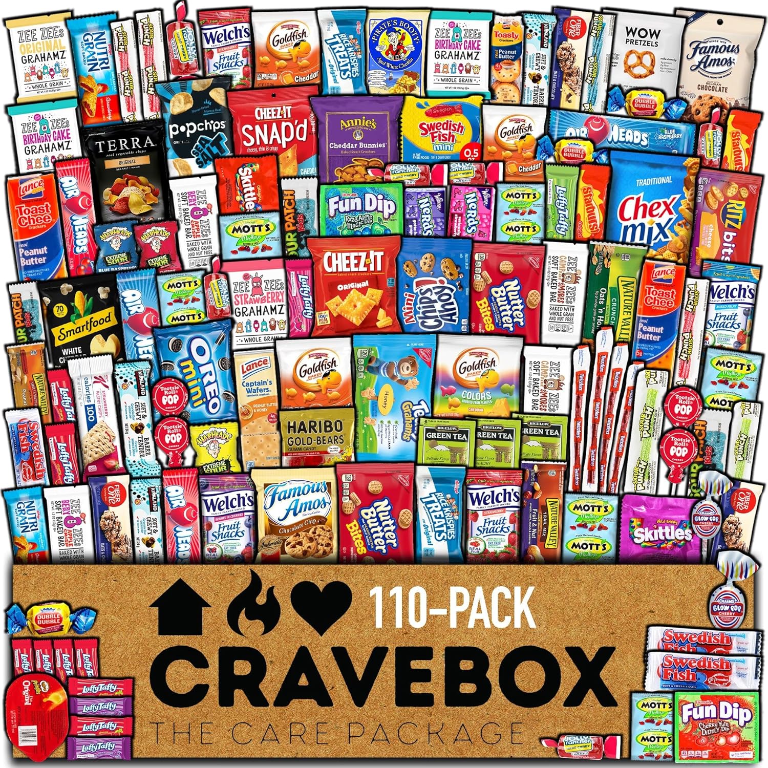 110 Count Snacks Box Variety Pack G836