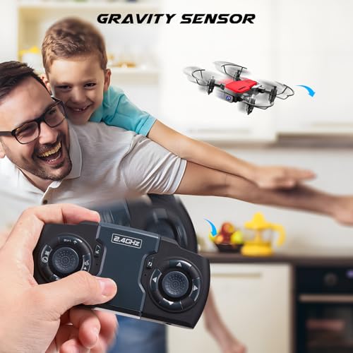 Mini Drone with Camera 720P HD FPV, Foldable RC Quadcopter with 2 Batteries V182