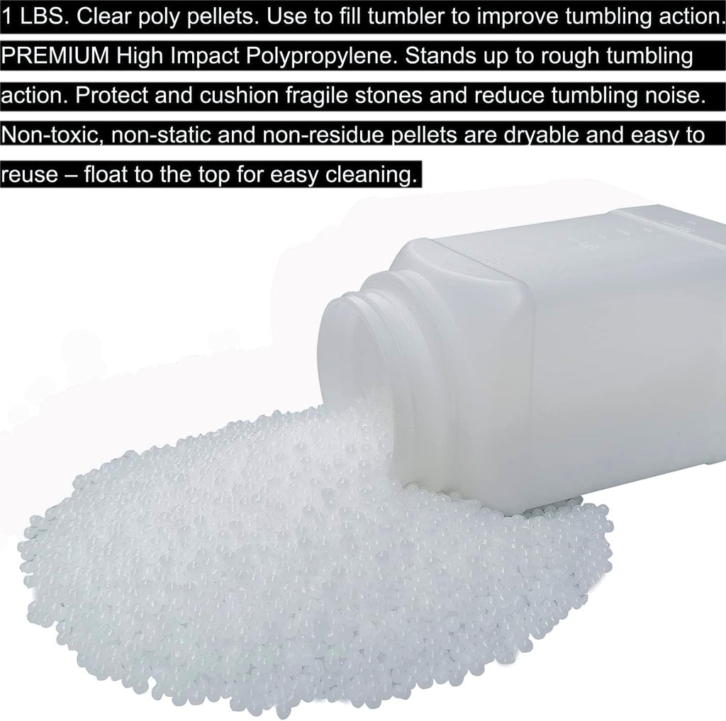 8 LBS Rock Tumbler Grit Refill Kit with Poly Plastic Pellets K8930