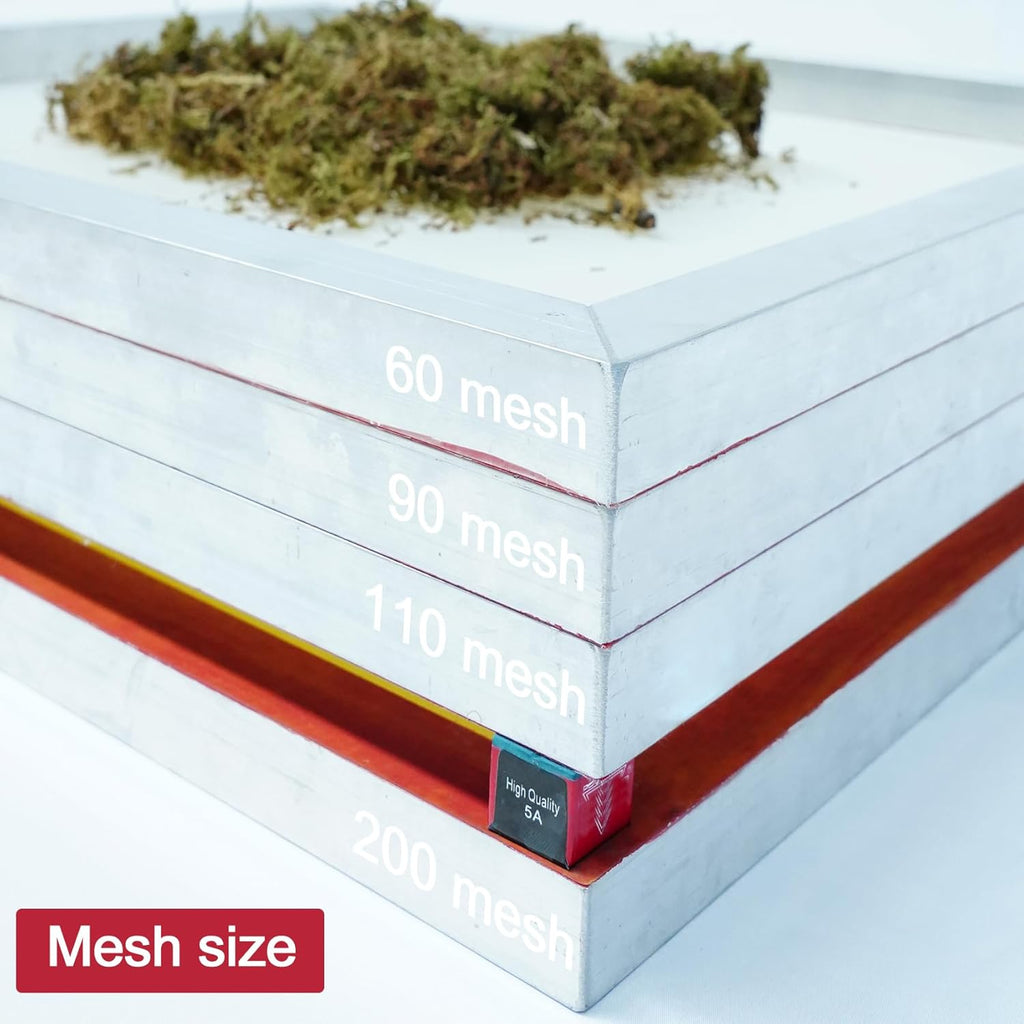 12 × 16" Dry Sift Screen Set of 4, Aluminum Frame, Nylon Mesh E598650