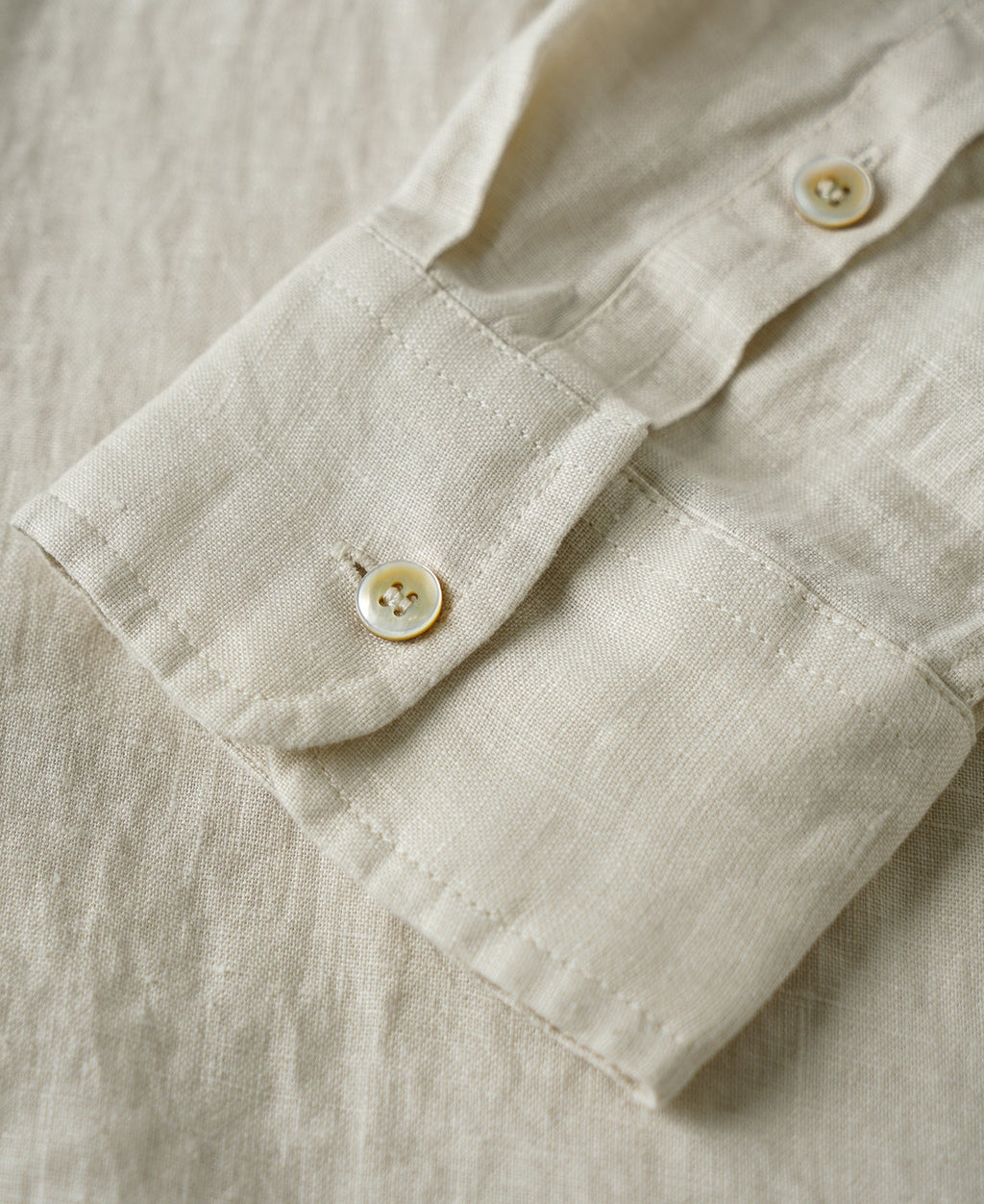 1950s Italian Collar Linen Shirt