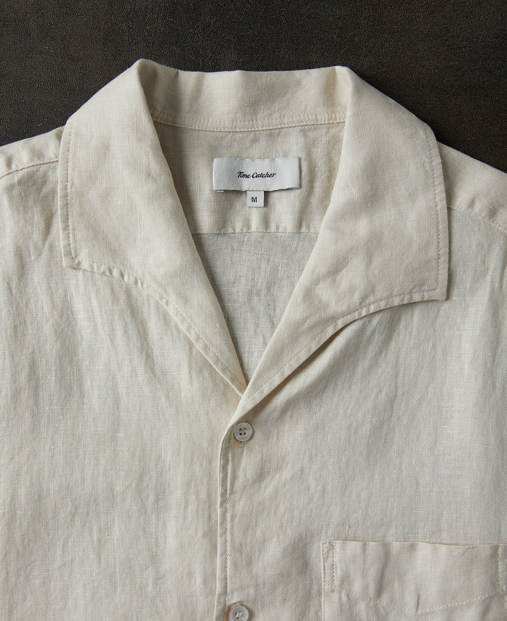 1950s Italian Collar Linen Shirt