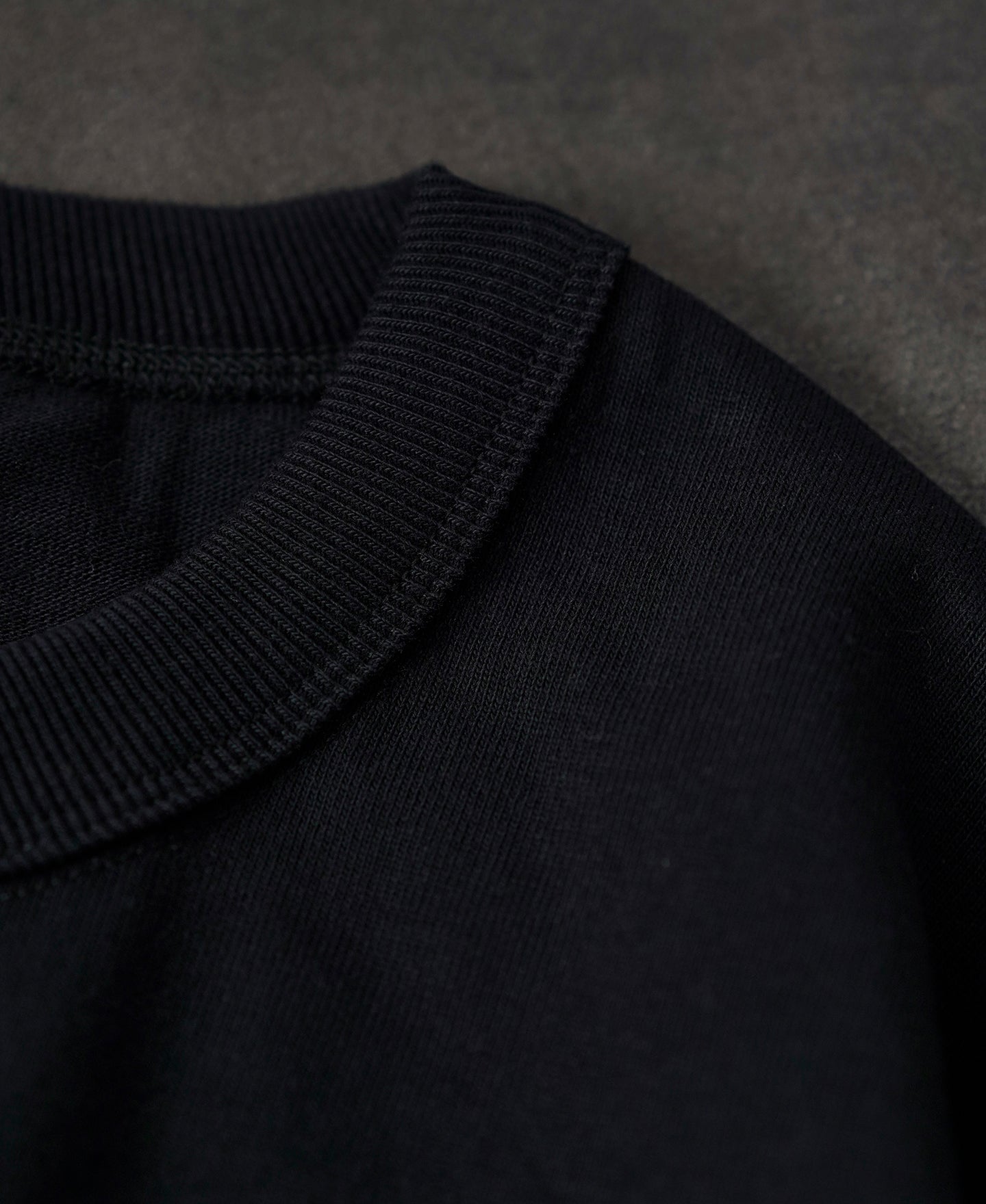 Loopwheel Long Sleeve Cotton T-Shirt