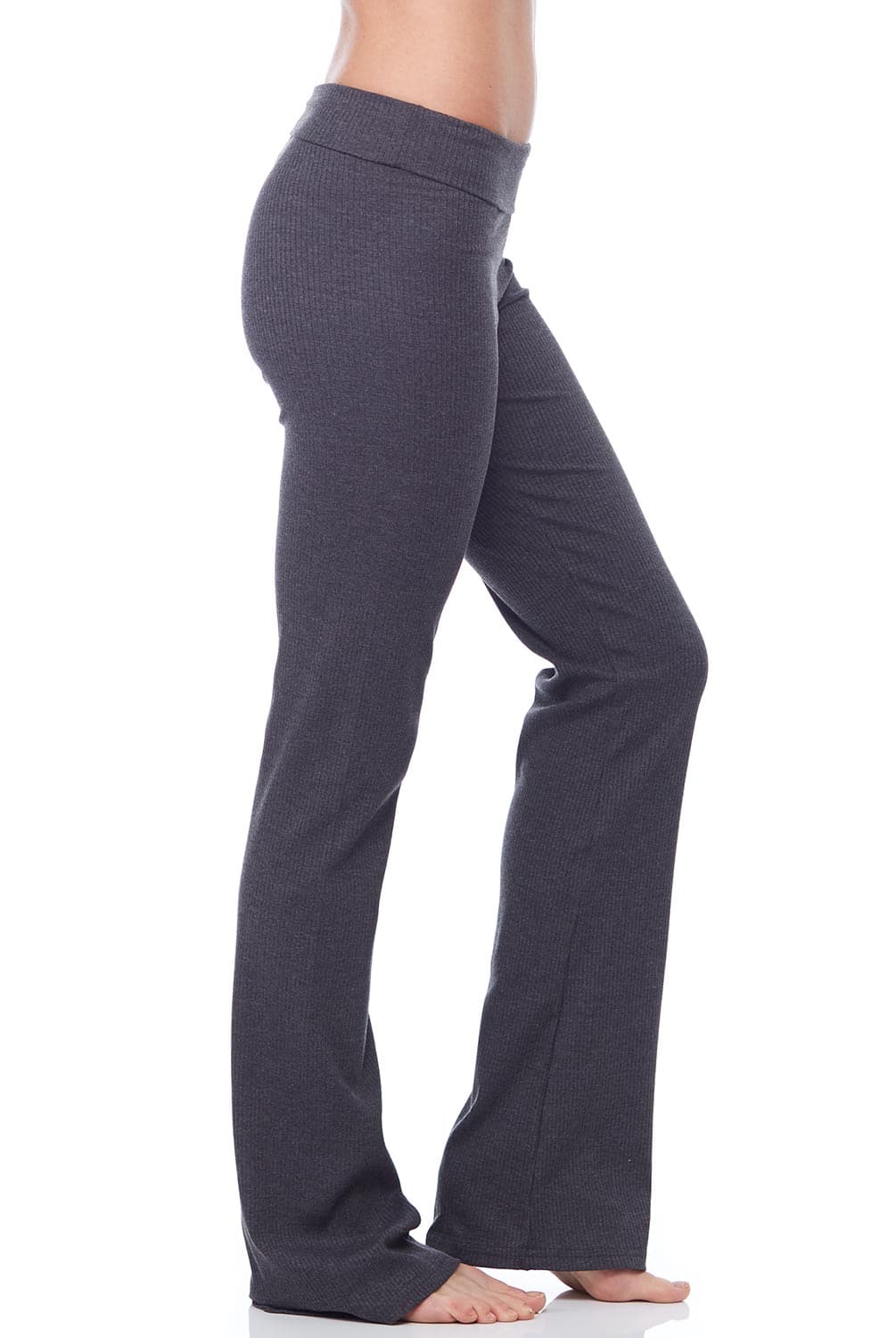 Ribbed Leggings with Soft Foldover Waistband & Flattering Fit